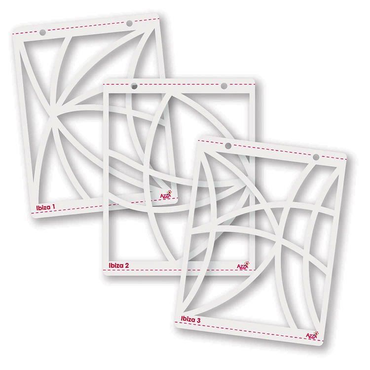 Akkordeon Schablonen &#39;Ibiza&#39; (10x15)