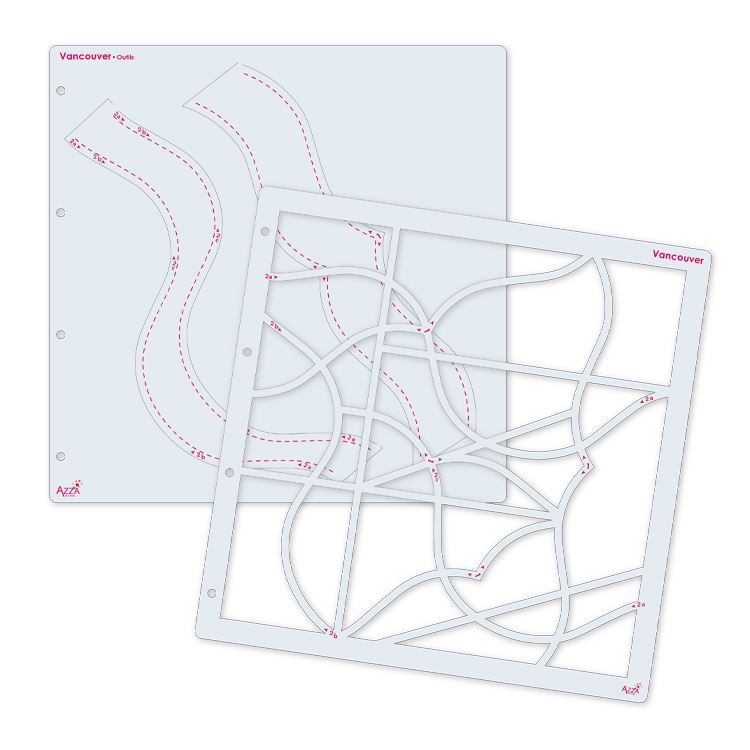 Gemischte Fotoschablonen &#39;Vancouver&#39; (30x30 cm)