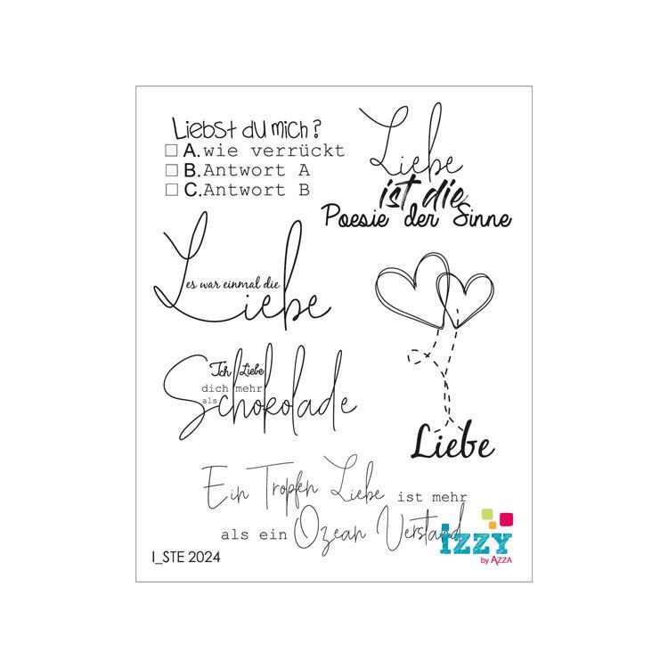 Rubinstempel &#39;Worte der Liebe&#39;