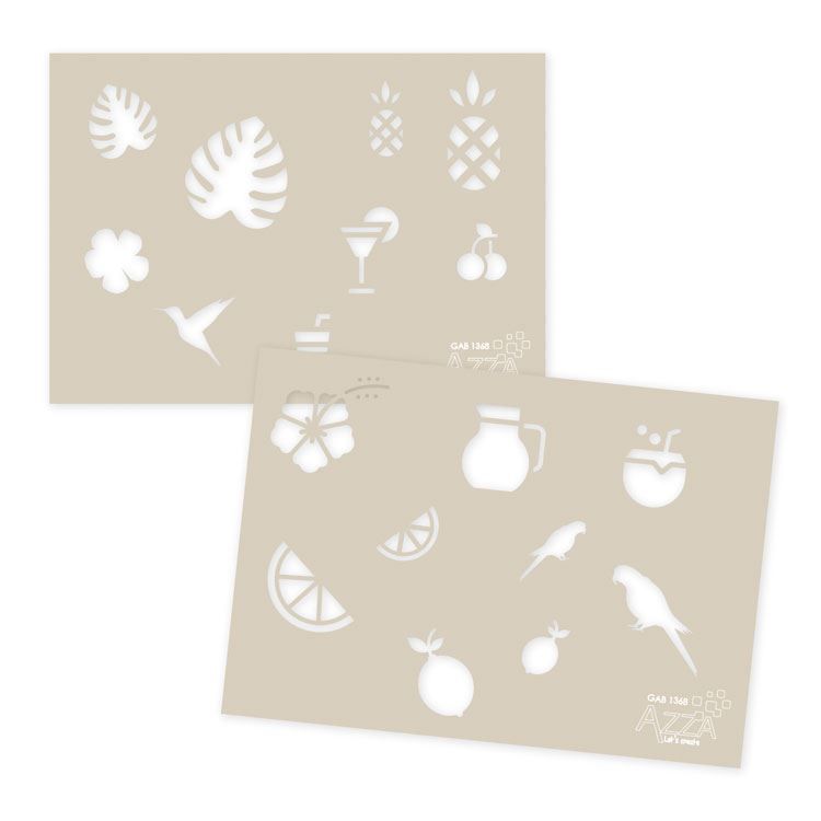 Dekorschablonen &#39;Sommerduft&#39; (2 Stk.)