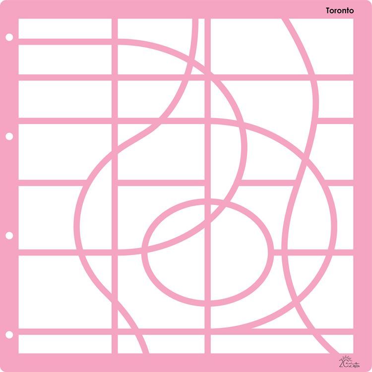 Fotoschablone Kollektor &#39;Toronto&#39; (30x30 cm)