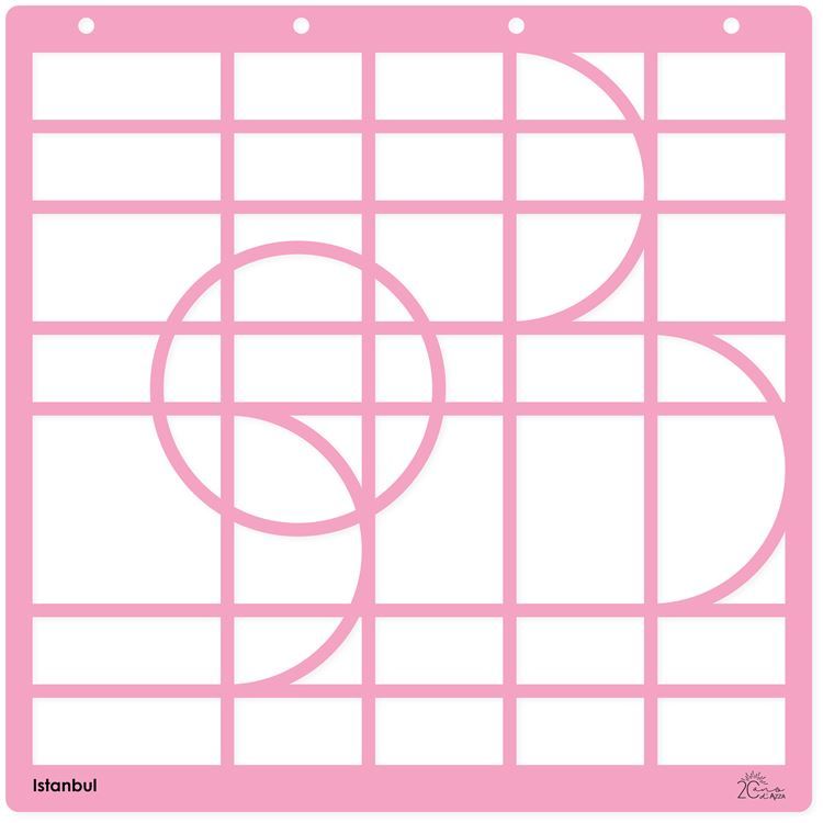 Fotoschablone Kollektor &#39;Istanbul&#39; (30x30 cm)