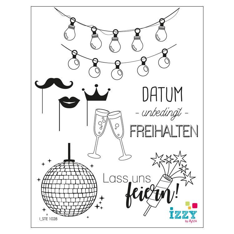 Diamantstempel &#39;Lass uns feiern&#39;