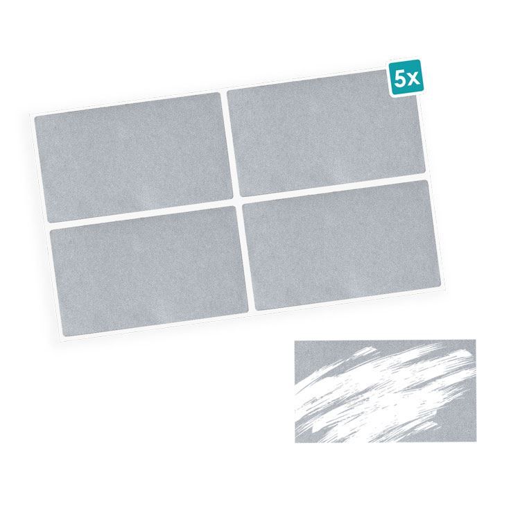 Rubbelsticker &#39;Rechteck&#39; (20 Stk.)