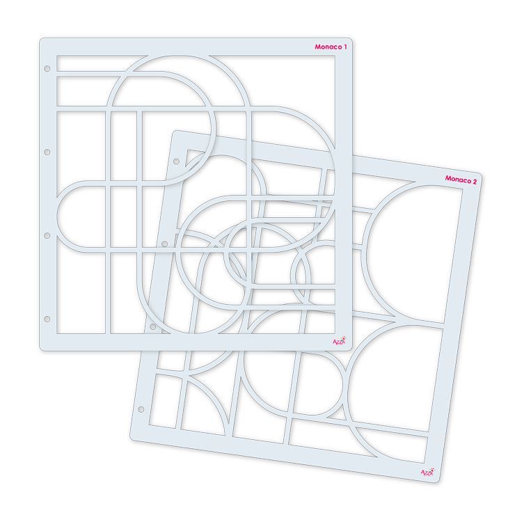 Fotoschablonen &#39;Monaco&#39; (30x30 cm)