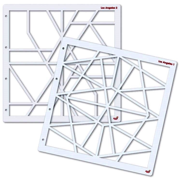 Fotoschablonen &#39;Los Angeles&#39; (30x30 cm)