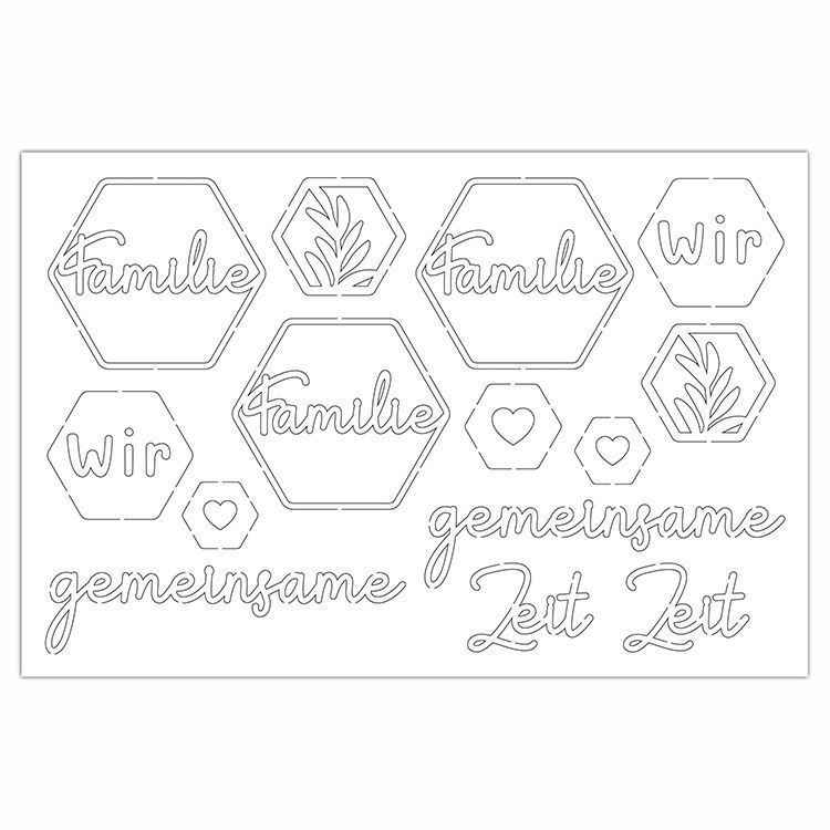 Konturenfiguren &#39;Pflanzenabdrücke&#39;