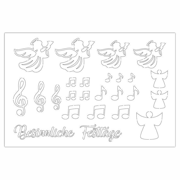 Konturenfiguren &#39;Stille Nacht&#39;