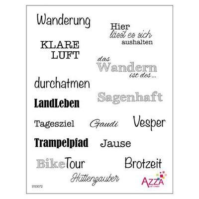 Diamantstempel 'Worte Urlaub auf dem Land' Diamantstempel 'Worte Urlaub auf dem Land'