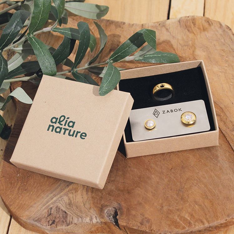 Panier switch 1 bague + 2 boutons doré