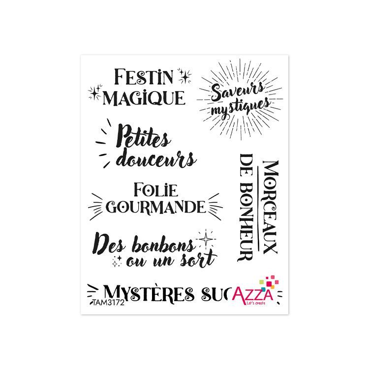 Tampons rubis &#39;Mots ensorcelé&#39;