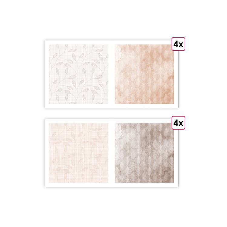 Designpapier A4 ‘Herbstliche Poesie’ (8 Stk.)