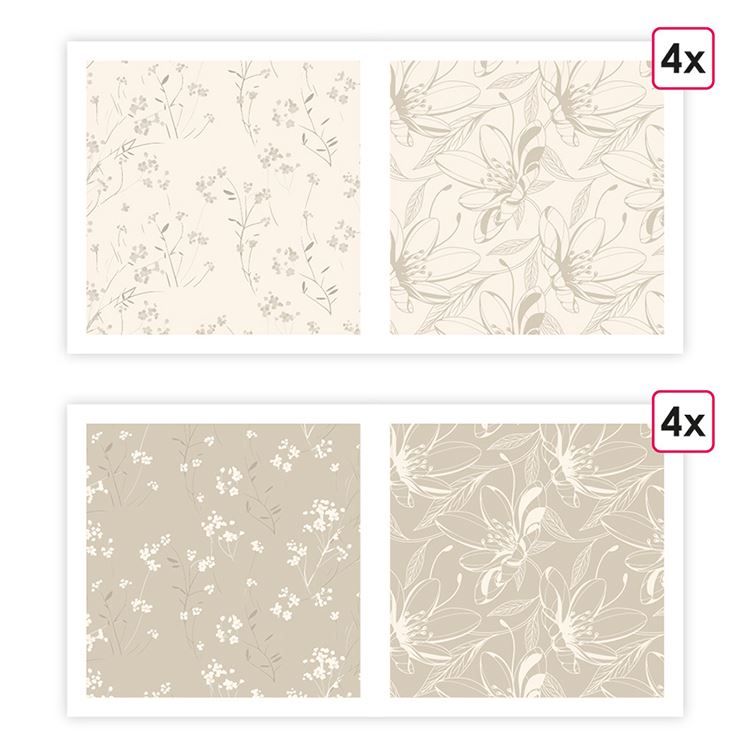 Designpapier A4 &#39;Mein Lesezeichen&#39; (8 Stk.)