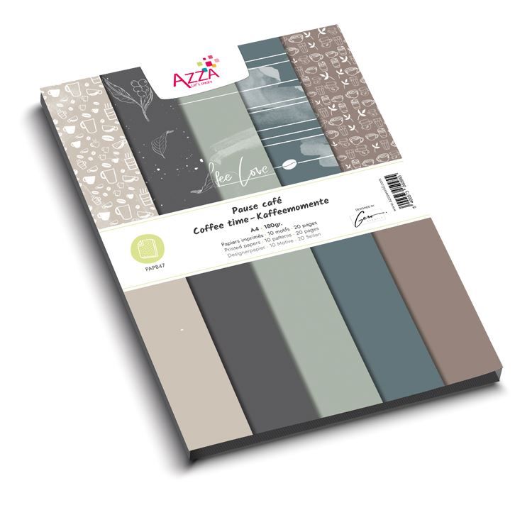 Designpapierblock A4 &#39;Kaffeemomente&#39;