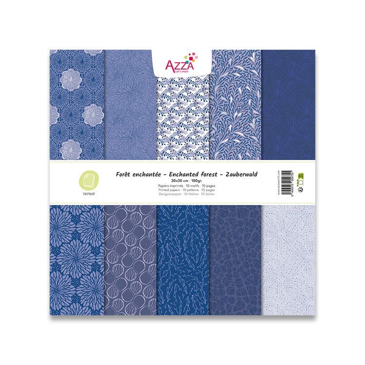 Designerblock 30x30 'Zauberwald'