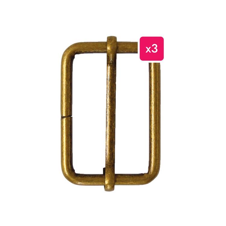 Fermeture 'Boucle de ceinture bronze' (3pcs)