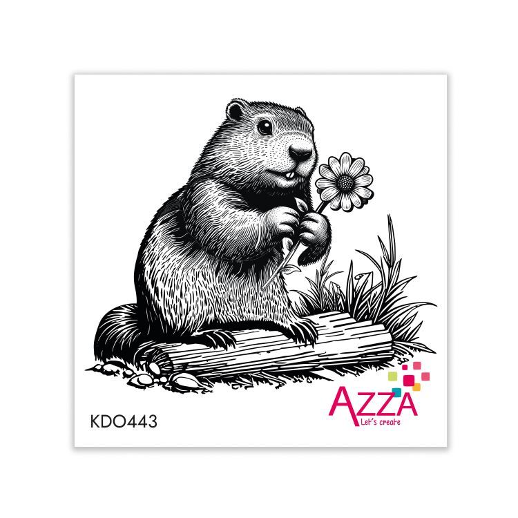 Mikrostempel 'Murmeltier'