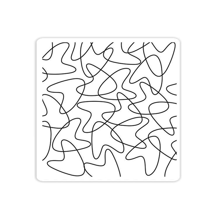 Prägeform 'Abstrakt' (15x15cm)