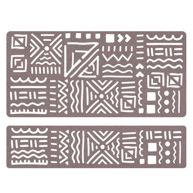 Stanzformen 'Ethnische Zierstreifen' (2 Stk.)