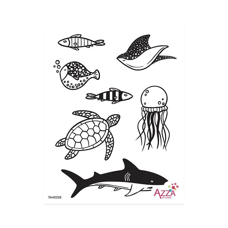 Diamantstempel &#39;Aquarium&#39;