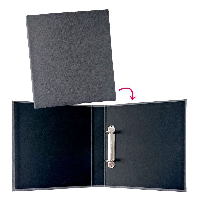 Ringordner 'Anthrazit Stoff' (A5)