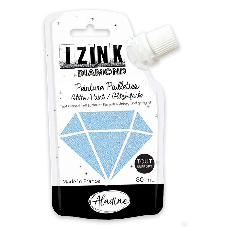 Glitzer Strukturpaste 'Himmelblau'