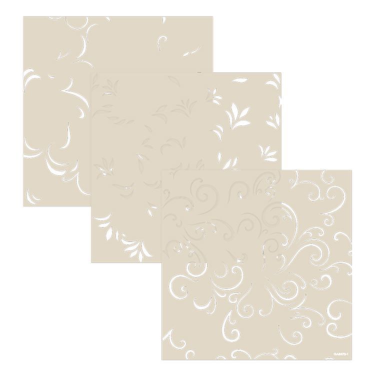 Lagenschablonen 15x15 ‘Volute ‘Volute’