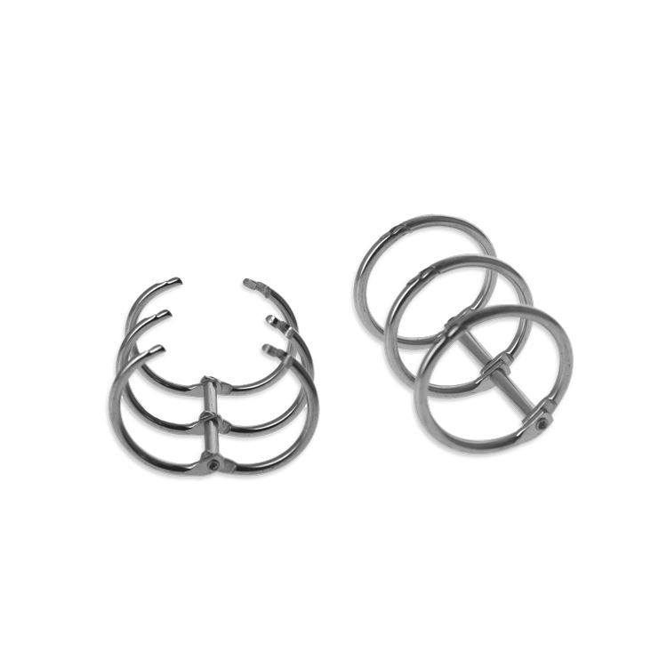 Binderingtrio 'Silber' 2,5 cm (2 Stk.)