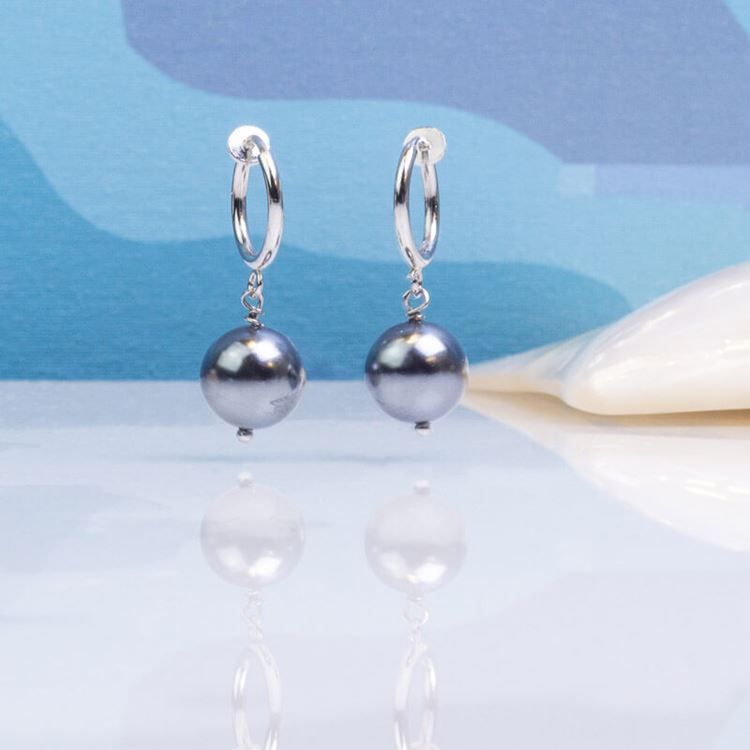 Boucles clips DANUBE NOIR