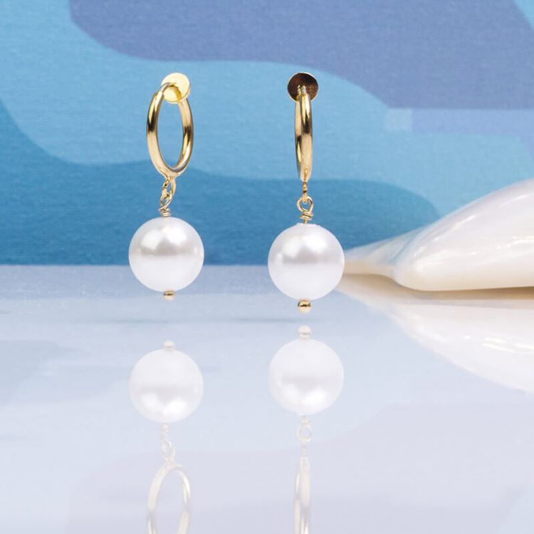 Boucles clips DANUBE BLANC