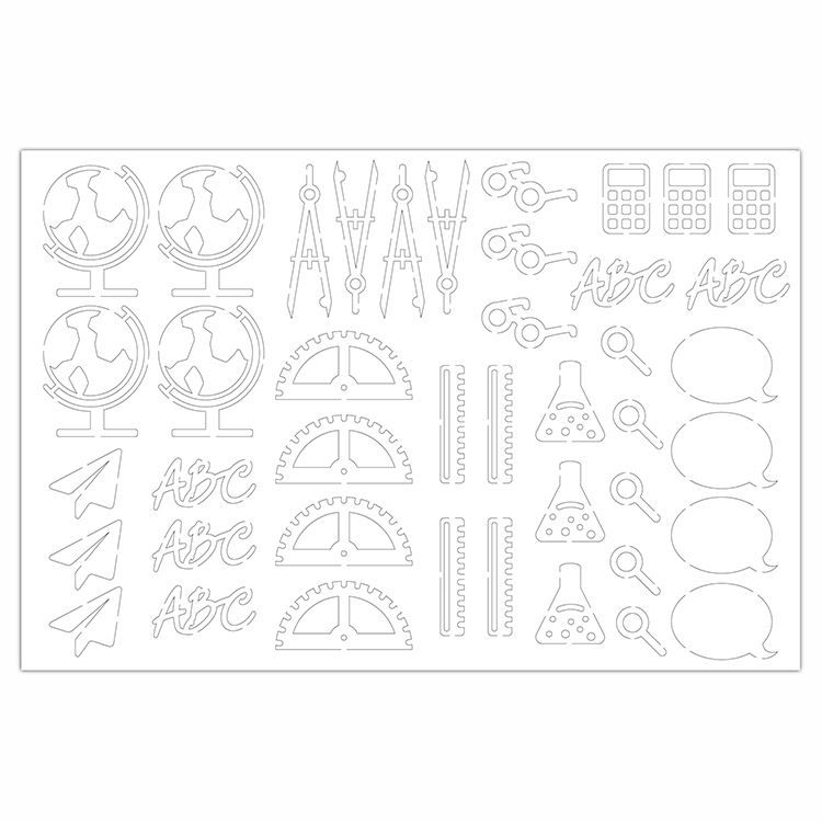 Konturenfiguren 'Meine Schule'