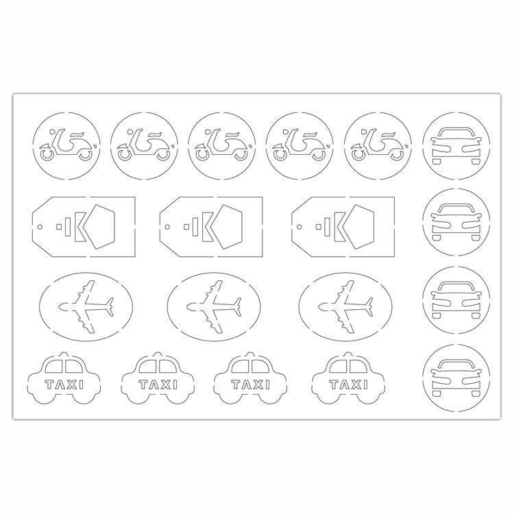 Konturenfiguren 'Wir gehen an Bord'