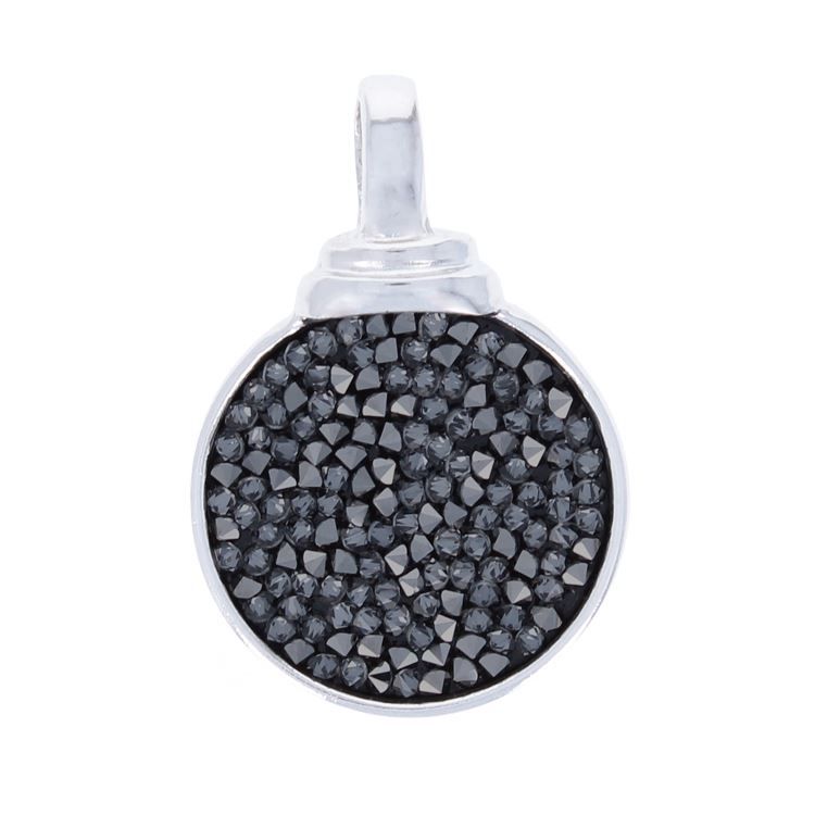 Pendentif Black Pearl noir  palladium