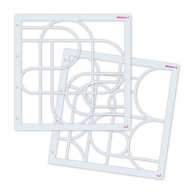 Duo de gabarits photos 30x30 'Monaco'