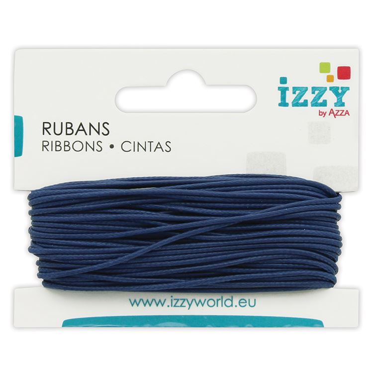 Wachskordel 'Marineblau' (1mm x 10m)