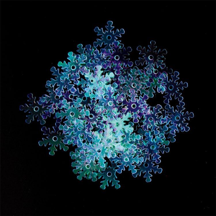 Pailletten 'Irisierende Schneeflocken'