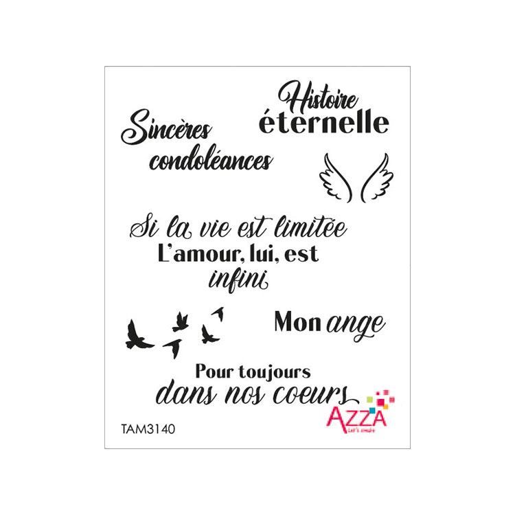 Rubinstempel 'Condoléances' 🇫🇷