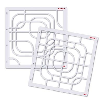 Duo de gabarits 'Bombay' 30x30