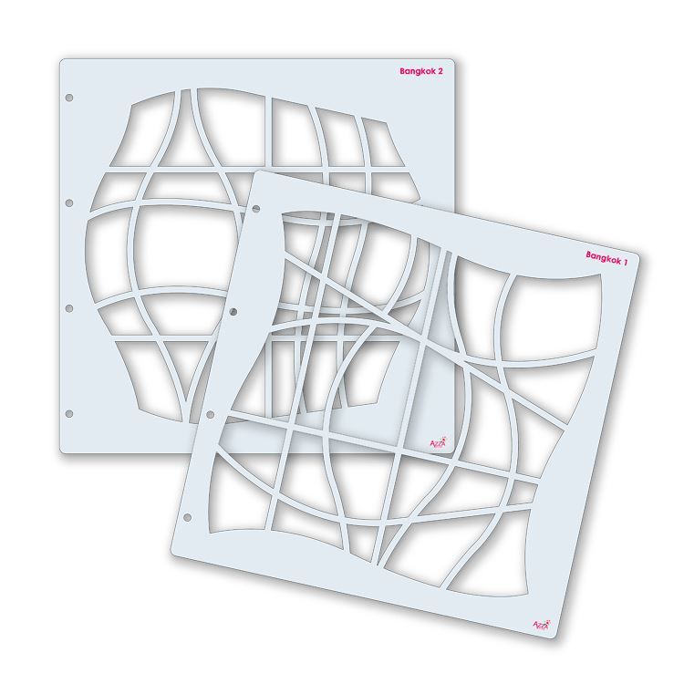 Fotoschablonen 'Bangkok' (30x30 cm)