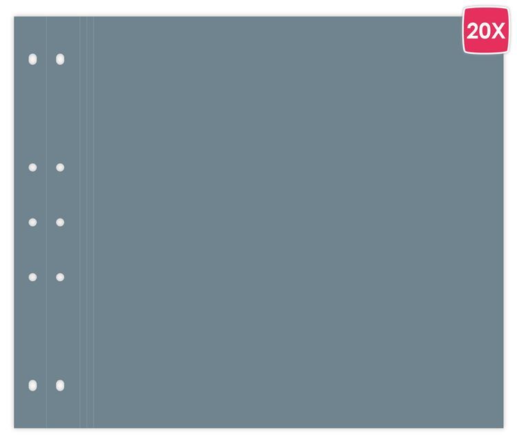 Reportage Seiten 30x30 'Blau Fuji'