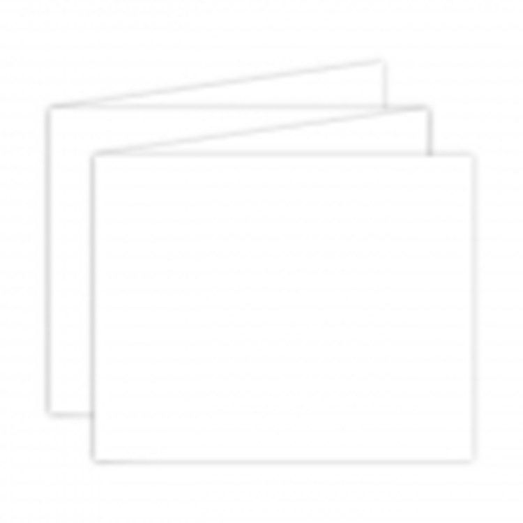 Leporello 'Weiß horizontal'