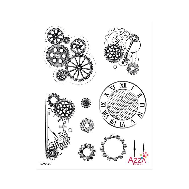 Diamantstempel 'Zahnräder'