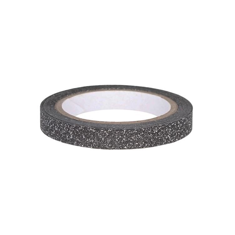 Glitzerband 5mmx5m 'Schwarz'