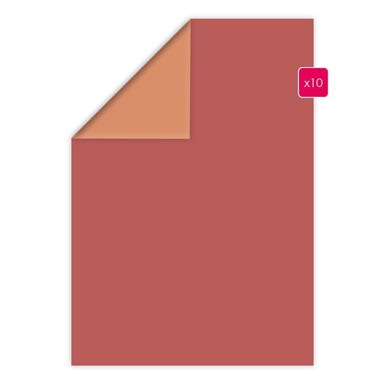Duopapier A4 ‘Terrakotta - Blush’ (10 Stk.)