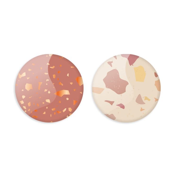 Motivperlen 'Granit' (foliert - 32 Stk.)