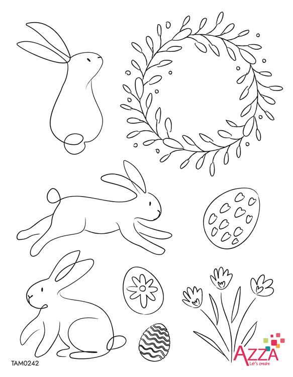 Diamantstempel 'Osterhasen'