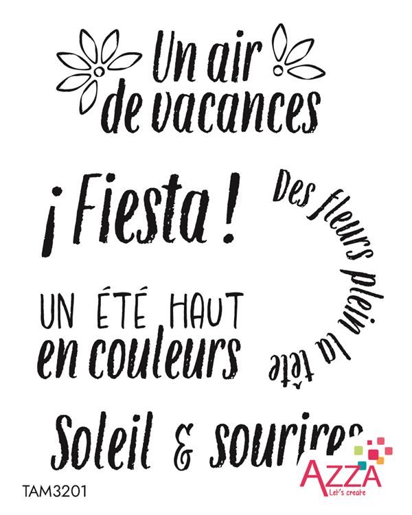 Rubinstempel 'Mots Fiesta' 🇫🇷