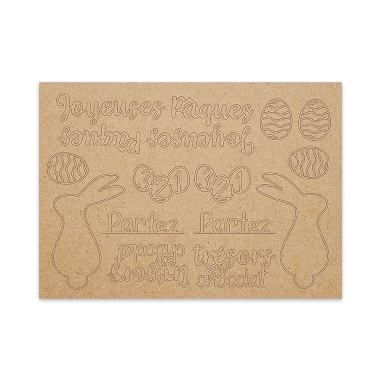 Kraft-Konturenfiguren 'Osterhasen'