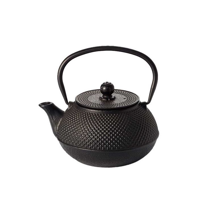 Schwarze Gusseisen-Teekanne