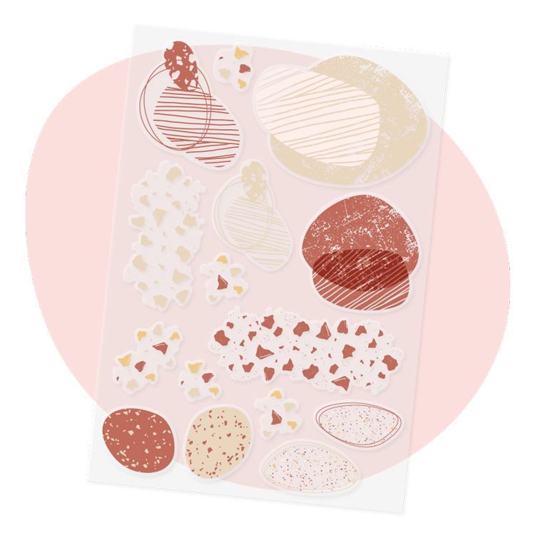 Transferaufkleber ‘Granit’ (2 Stk.)